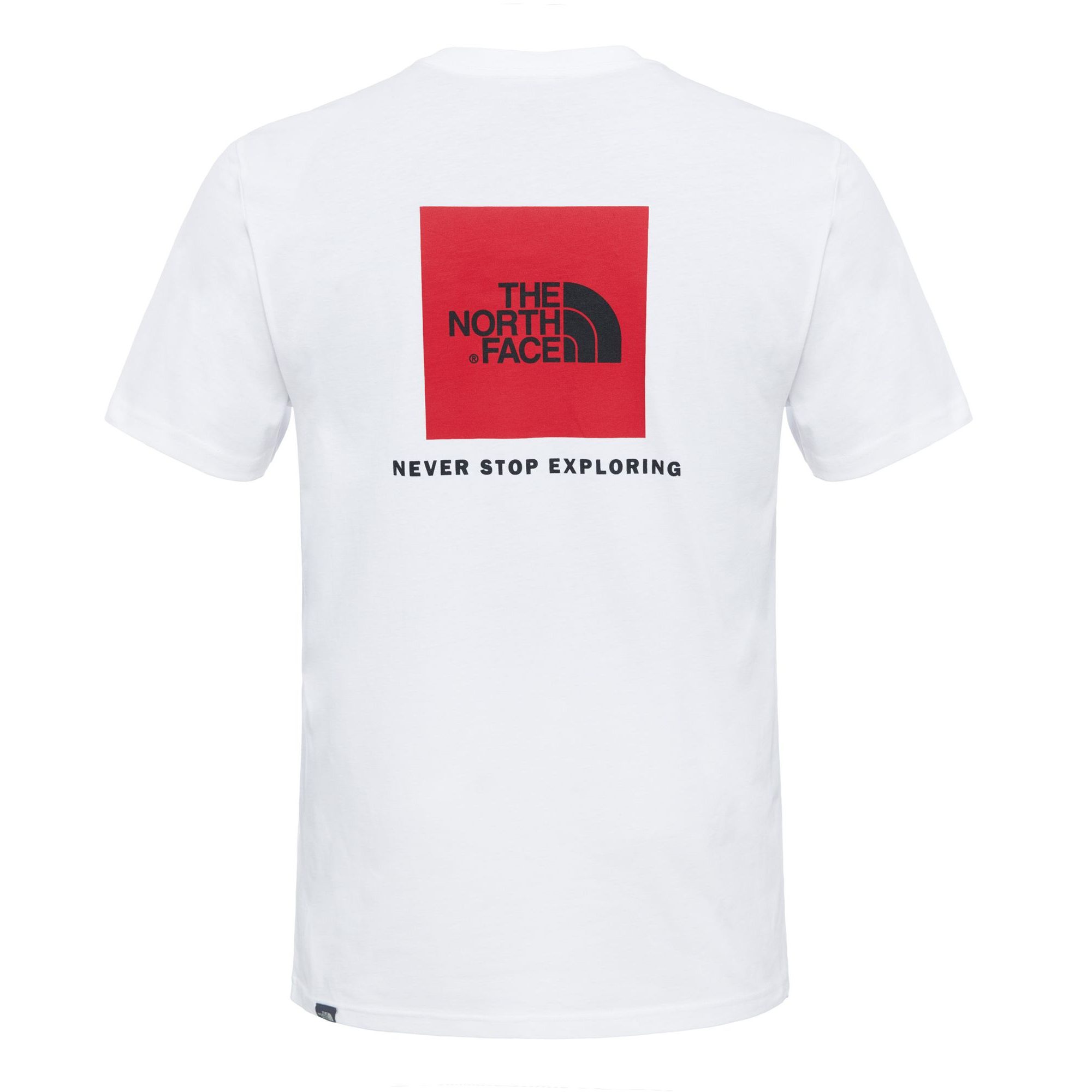 M S/S RED BOX TEE TNF WHITE