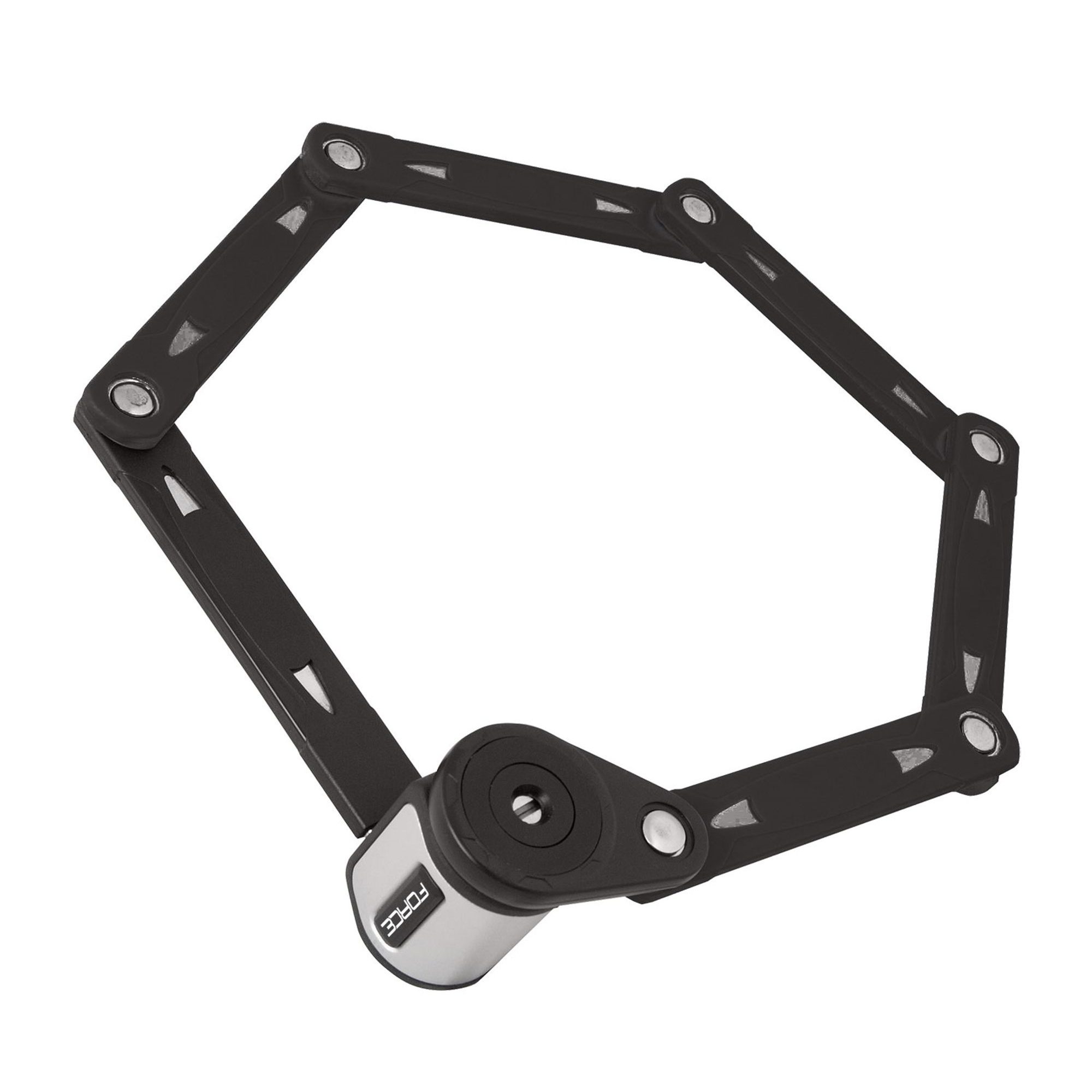 FOLD foldable 80 cm, 6 links, black + holder