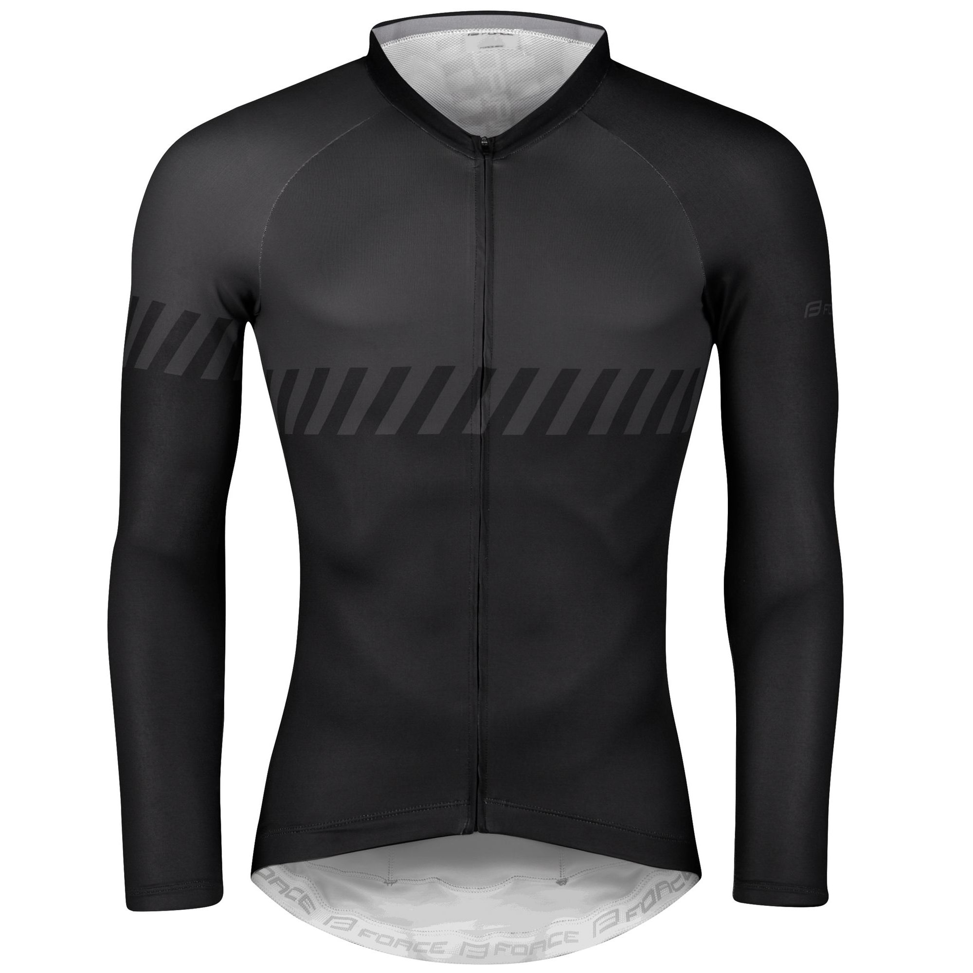 FASHION, dlouhý rukáv, černo-šedý
