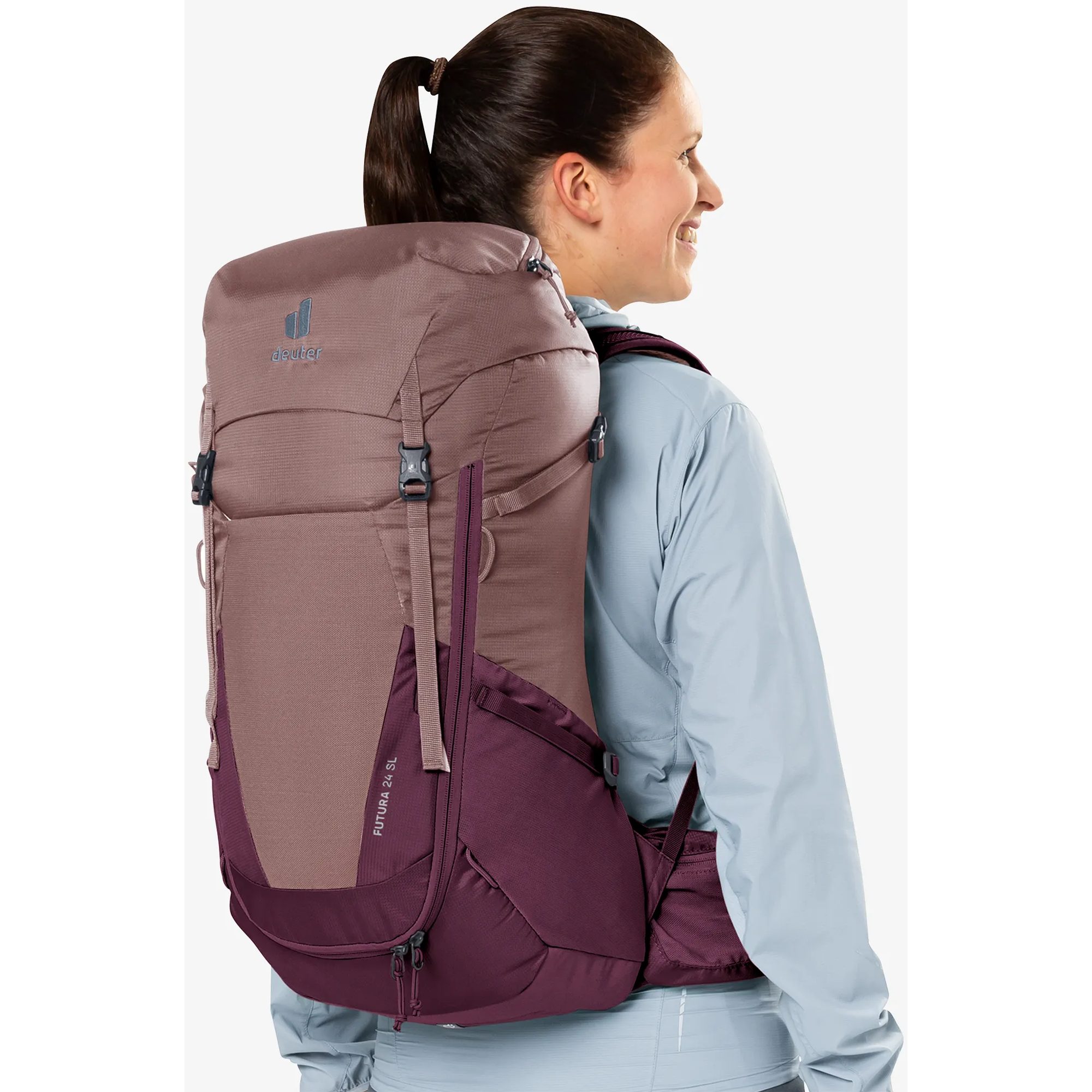 Futura 24 SL ashrose-cassis - women's hiking backpack