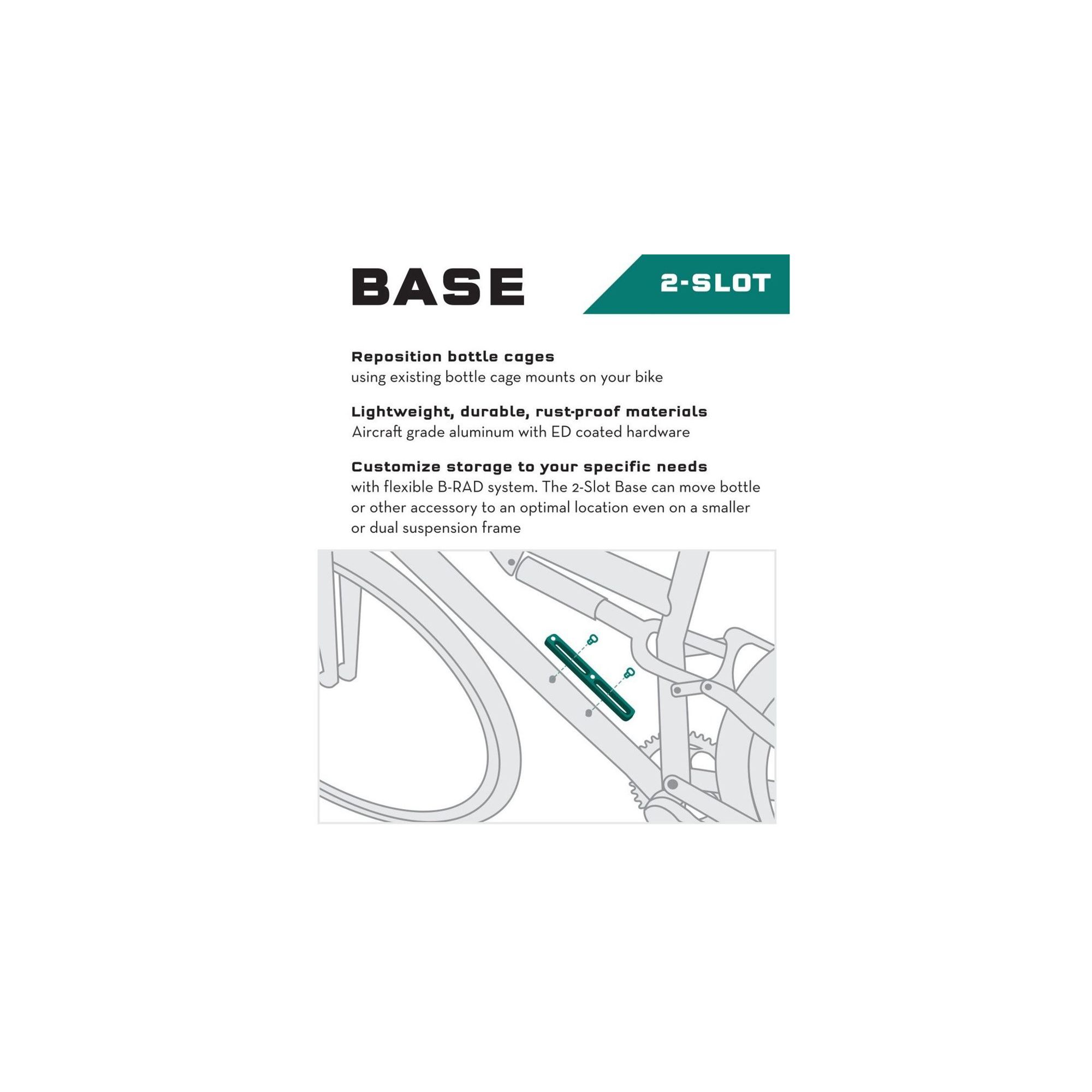 B-RAD 2 SLOT BASE MOUNT