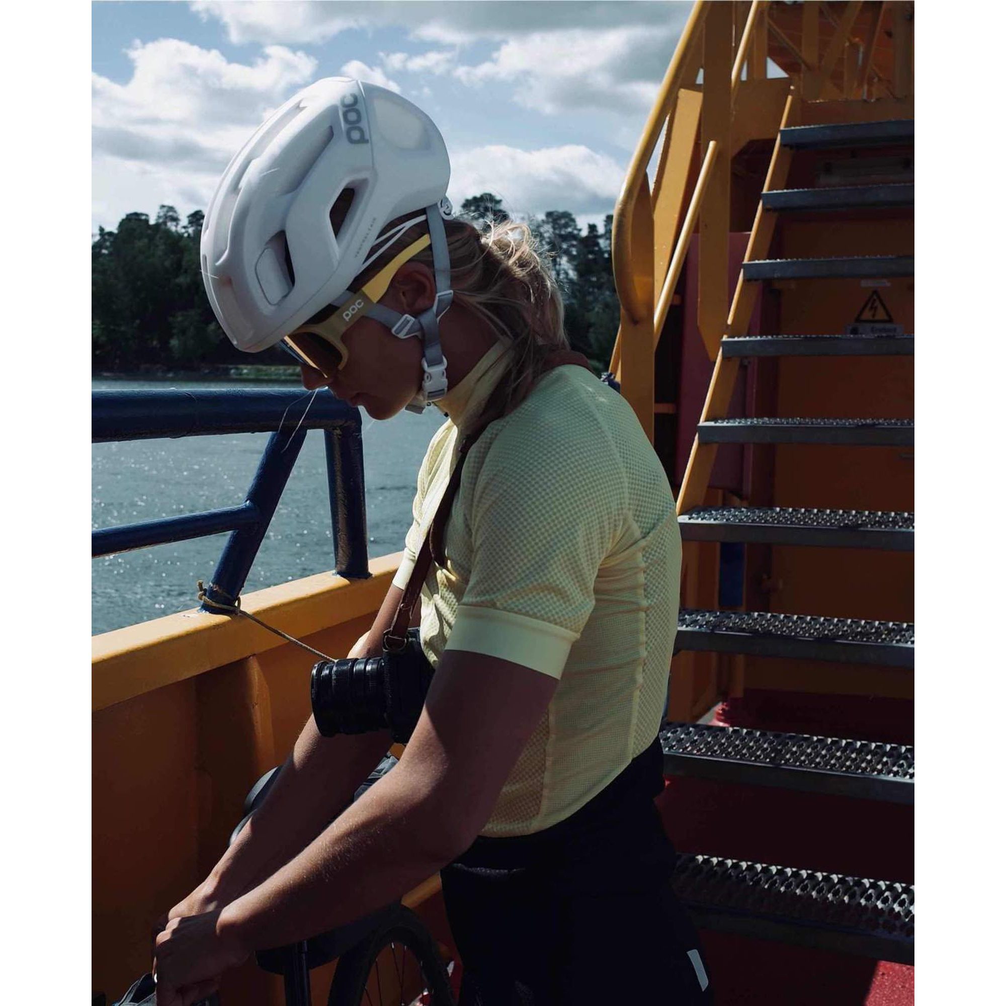 W's Essential Road Logo jersey, Lt Sulfur Yellow/Sulfur Yellow