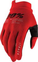 100% ITRACK Gloves Red