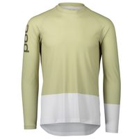 POC MTB Pure LS Jersey Prehnite Green/Hydrogen White