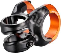 E*THIRTEEN Plus 35 Stem | 50mm Length | 0 Rise | Black with Naranja Clamps