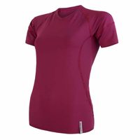 SENSOR COOLMAX TECH women's T-shirt neck sleeve lilla