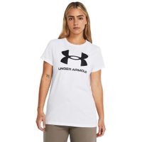 UNDER ARMOUR W SPORTSTYLE LOGO SS, White / Black