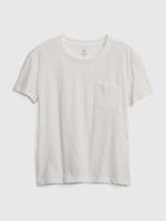 GAP 601387-04 Dětské tričko s kapsičkou Bílá