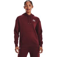 UNDER ARMOUR Essential Fleece Hoodie, Red/purple