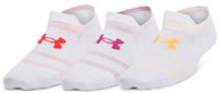 UNDER ARMOUR Essential UltraLowTab 3pk, White / White / Astro Pink