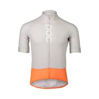 POC M's Essential Road Logo Jersey, Granite Grey/Zink Orange