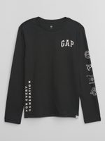 GAP 772392-03 Dětské tričko s logem GAP Černá