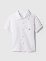 GAP 886416-01 Dětská lněná košile Bílá