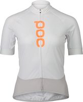 POC W's Essential Road Logo Jersey Hydrogen White/Granite Grey