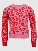 GAP 496259-00 Dětský svetr se vzorem Růžová