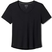 SMARTWOOL W ACTIVE ULTRALITE V-NECK SS, black