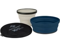 X-Set: 2-Pcs (X-Mug, X Bowl &amp; Storage Pouch), Navy/Sand