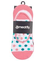 MEATFLY Meatfly Low Socks Triple Pack, White / Pink