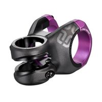 E*THIRTEEN Plus 35 Stem | 40mm Length | 0 Rise | Black with Eggplant Clamps