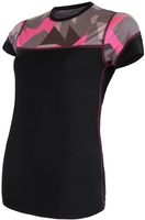 SENSOR MERINO IMPRESS women's shirt neck sleeve black/camo