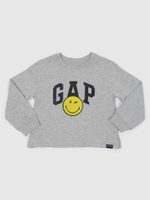 GAP 485831-01 Dětské tričko GAP & Smiley® Šedá