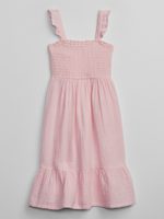 GAP 610251-00 Dětské midi šaty Růžová