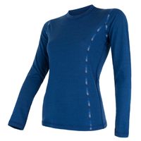 Ladies long sleeve shirt, Dark blue