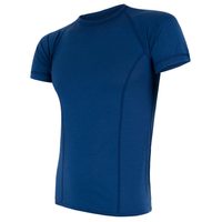 SENSOR MERINO AIR men's shirt neck sleeve dark blue