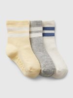 GAP 857681-00 Baby pruhované ponožky, 3 páry Barevná