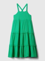 GAP Dívčí midi šaty Zelená