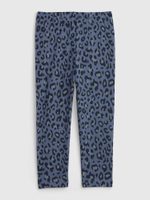 GAP 430135-05 Dětské legíny organic leopard Tmavě modrá