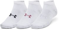 UNDER ARMOUR Essential Low Cut 3pk, White / White / Pink Elixir