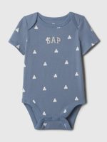 GAP 856054-00 Baby body z organické bavlny Modrá