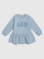 GAP 816725-00 Dětské mikinové šaty s logem Modrá