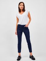 GAP 460973-01 Elegantní kalhoty skinny Tmavě modrá