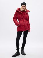 GAP 742261-03 Prošívaná bunda s kapucí PrimaLoft®, Červená