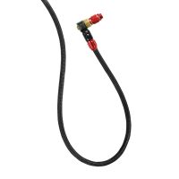 LEZYNE ABS1 PRO BRAIDED FLOOR PUMP HOSE - POD RED GLOSS