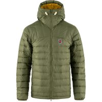 FJÄLLRÄVEN Expedition Pack Down Hoodie M, Green-Mustard Yellow