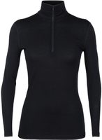 ICEBREAKER W 200 Oasis LS Half Zip, BLACK