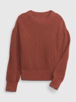 GAP 453355-02 Dětský pletený svetr Hnědá