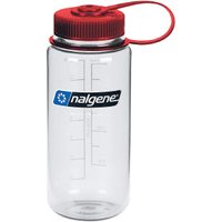 NALGENE WIDE-MOUTH SUSTAIN 500 ml, Clear w/Red Cap, Sustain