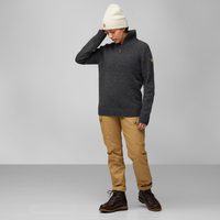 Övik Half Zip Knit W Dark Grey
