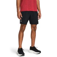 UNDER ARMOUR LAUNCH 7'' SHORT, Black / Red Solstice / Reflective