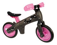 children's plastic bicycle, black and pink