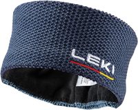 LEKI Wool Headband, dark denim-white-poppy red