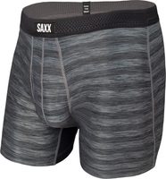 SAXX DROPTEMP COOLING MESH BOXER BRIEF FLY - BLACK HEATHER – Tops & Bottoms