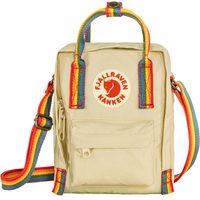 FJÄLLRÄVEN Kånken Rainbow Sling Light Oak-Rainbow Pattern