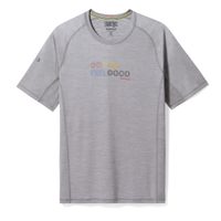 SMARTWOOL M ACTIVE ULTRALITE GRAPHIC SS TEE, light gray heather