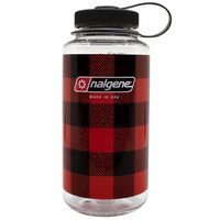 NALGENE Wide-Mouth 1000mL Red Plaid