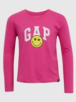 GAP 517731-01 Dětské tričko GAP & Smiley® Růžová